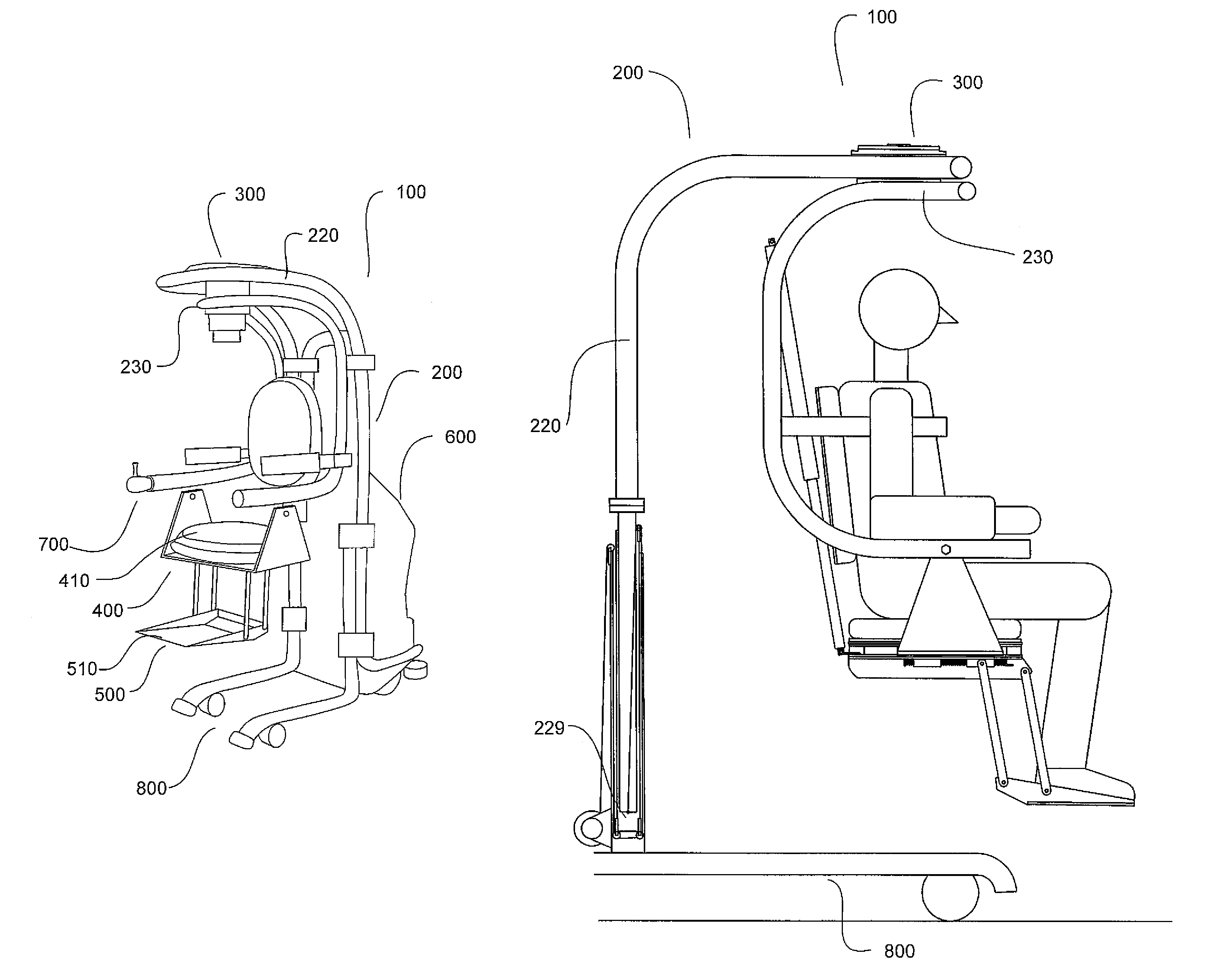 Home lift position and rehabilitation (HLPR) apparatus