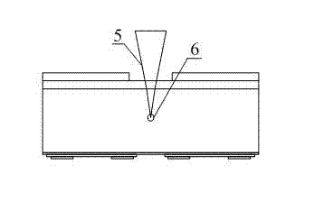 Laser machining method for matching with light-emitting diode (LED) inner cutting process