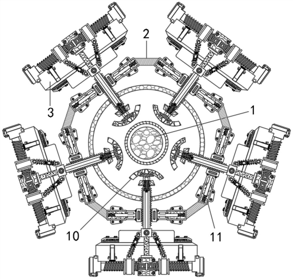 Part clamping and fixing device based on machine manufacturing