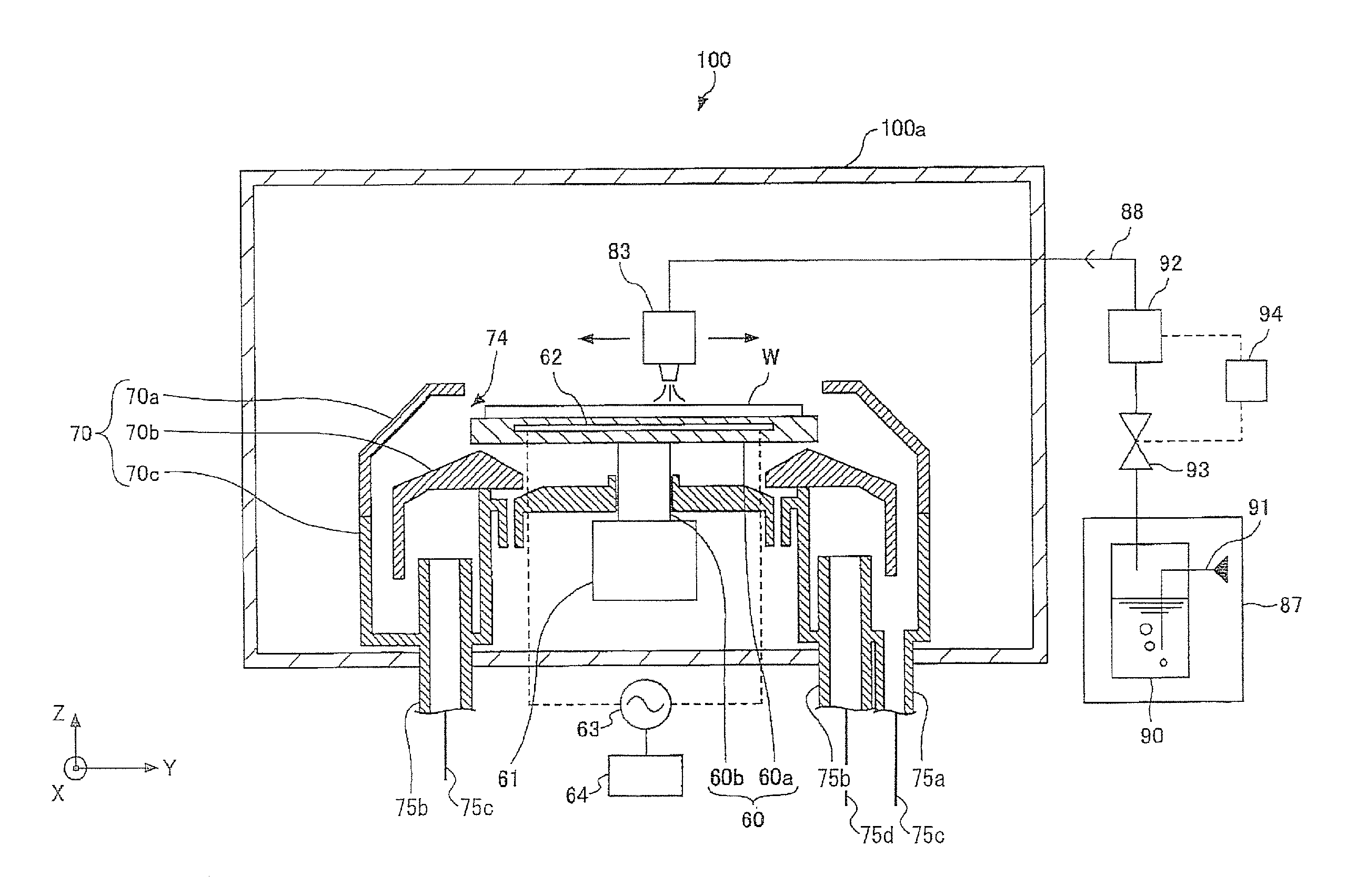 Resist coating and developing apparatus, resist coating and developing method, resist-film processing apparatus, and resist-film processing method