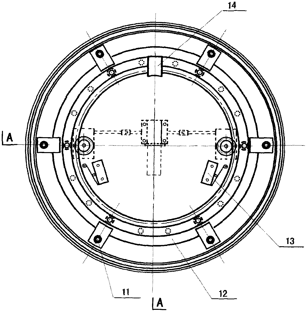 Condensation type solar power generation tracking rotating disc