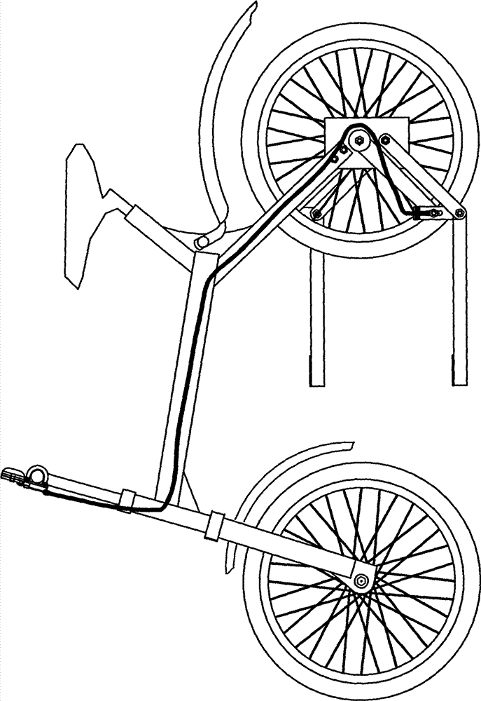Lever reciprocating driving mechanism and bicycle comprising same