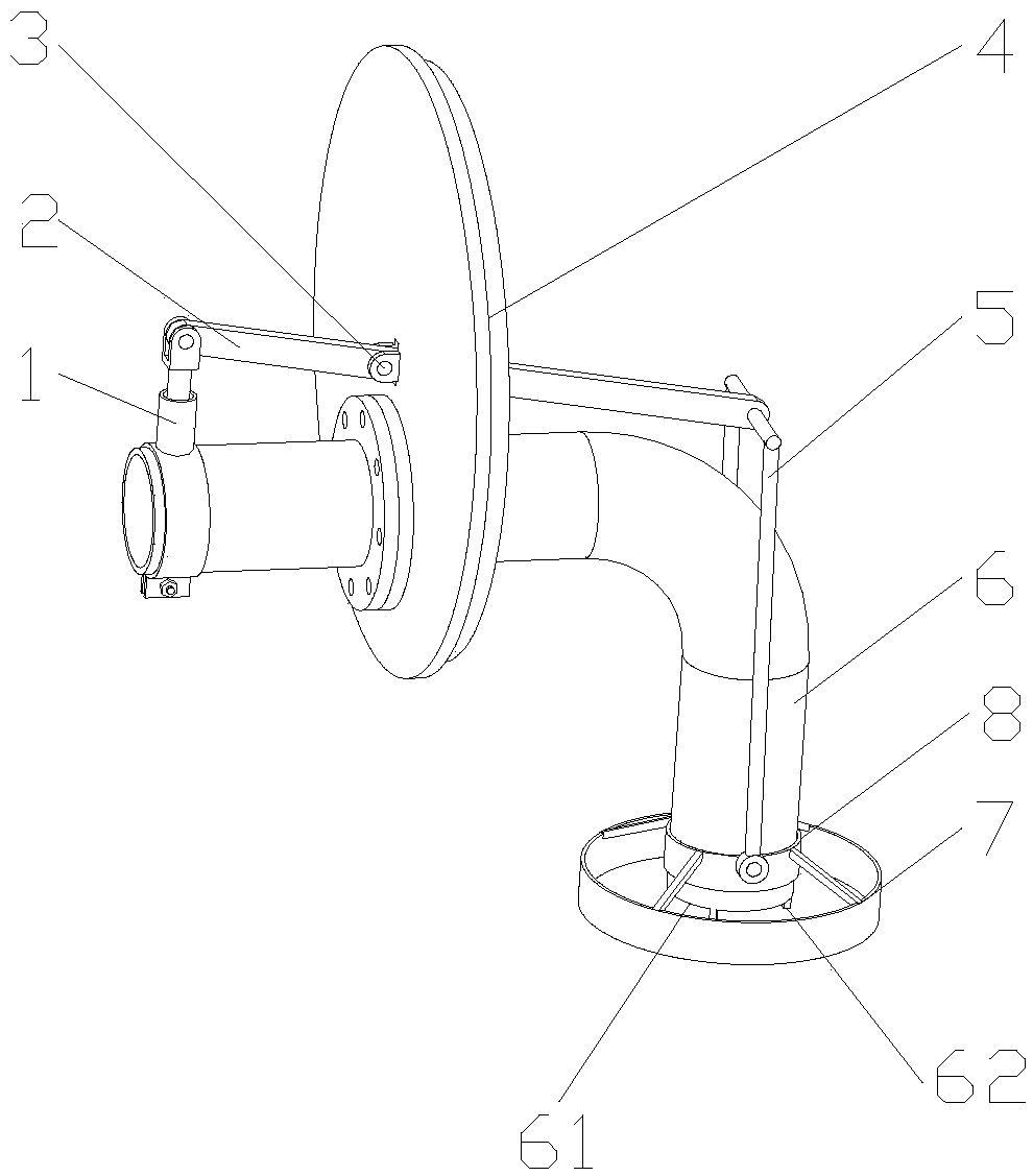 High-efficiency oil slick suction device for oil storage tank jet cleaning