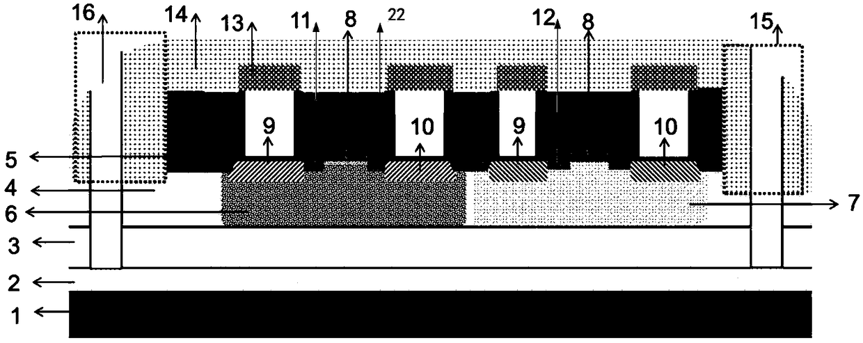 Electronic device based on SOI CMOS, preparation method and peeling method thereof