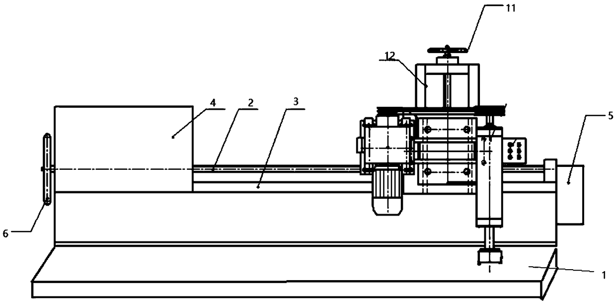 Rectangular large flange and tube plate seal face machining device and use method