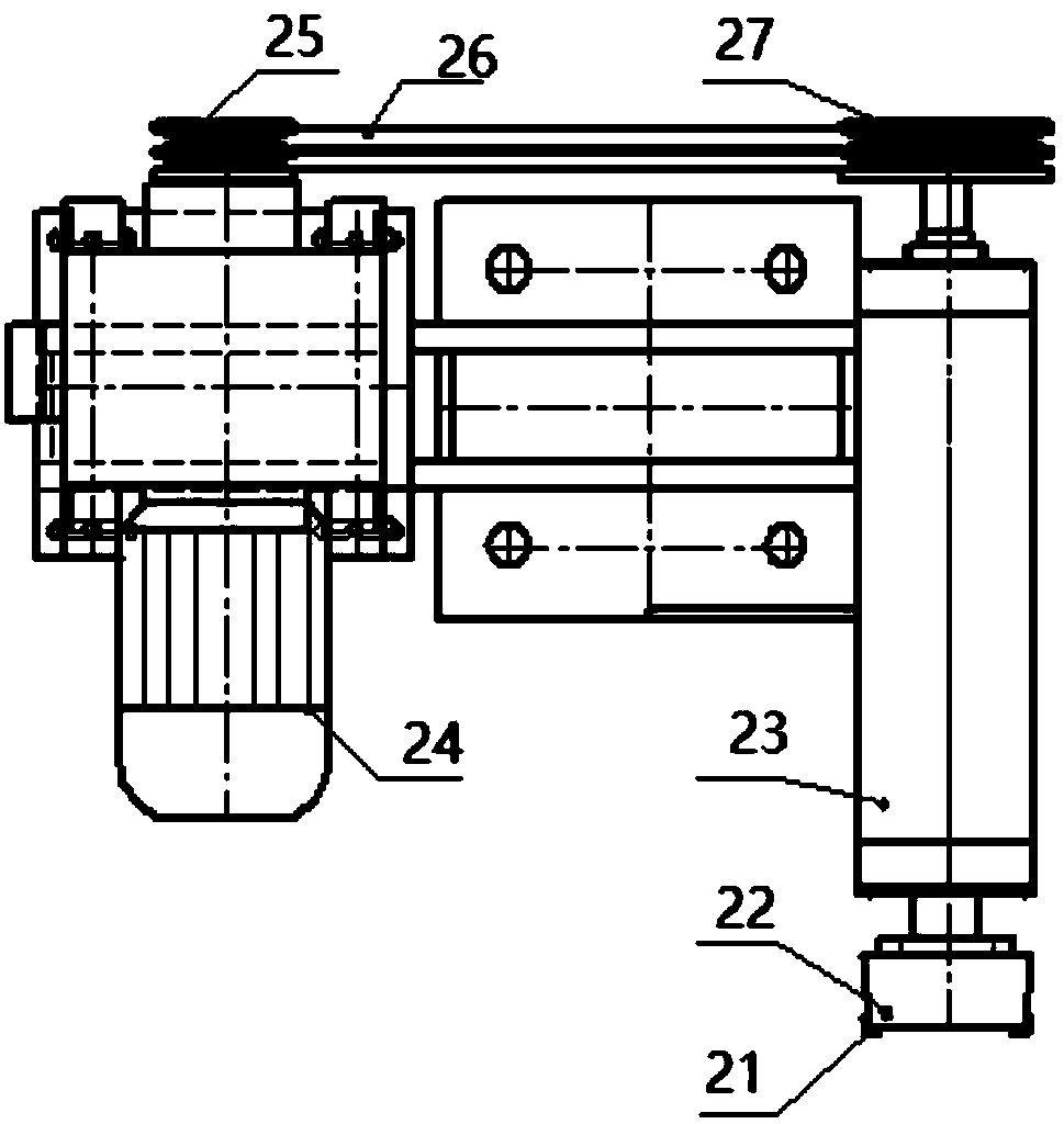 Rectangular large flange and tube plate seal face machining device and use method