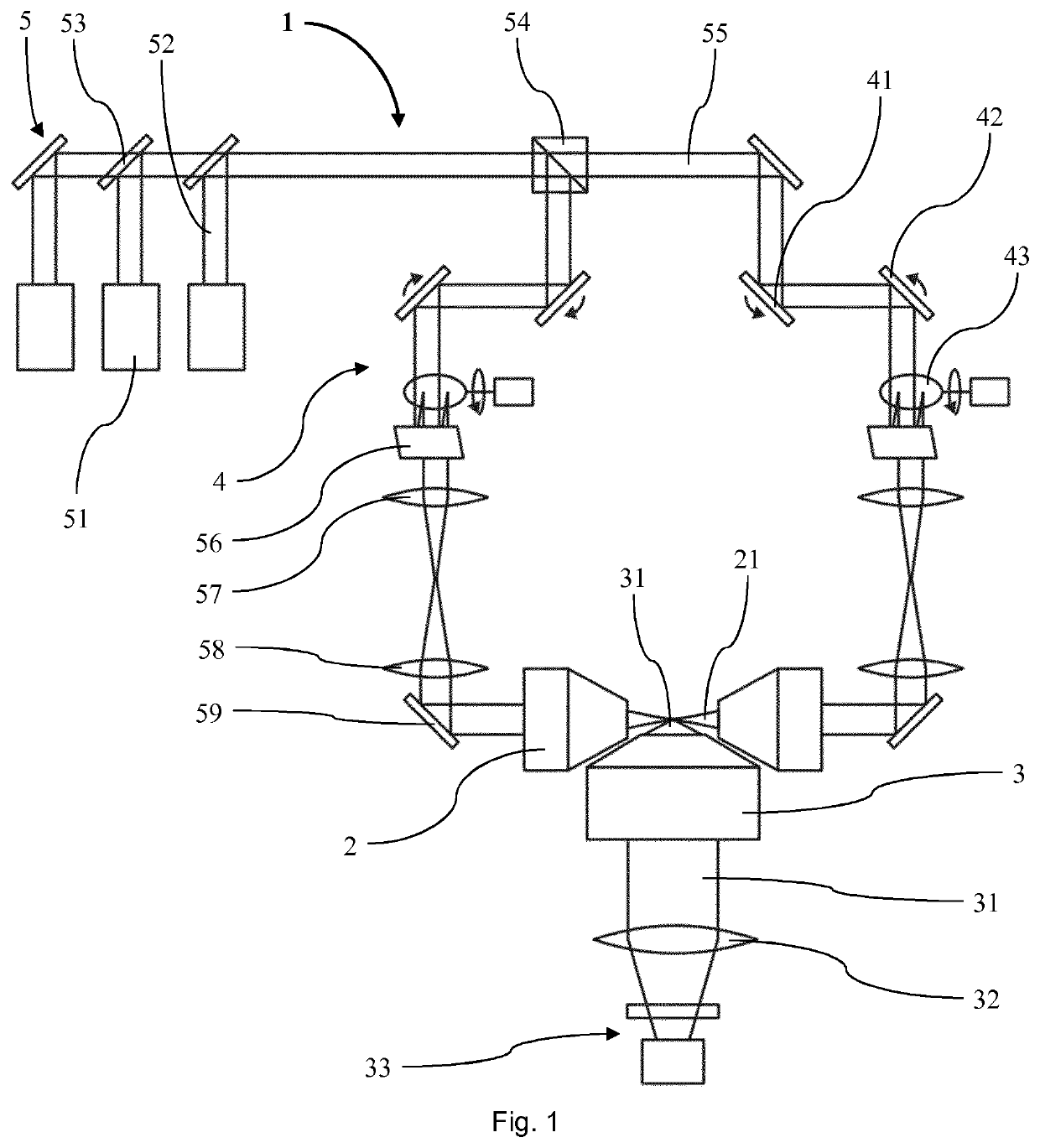 Microscope, method of operating a microscope and method of imaging a sample