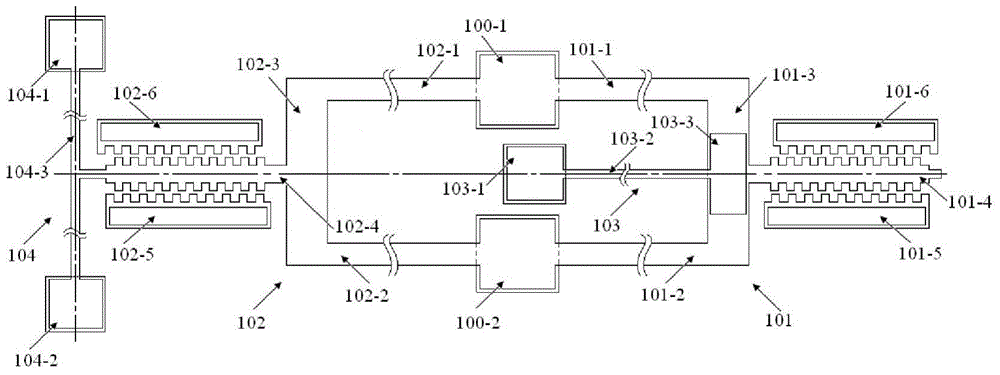 Metal film material Young modulus test structure