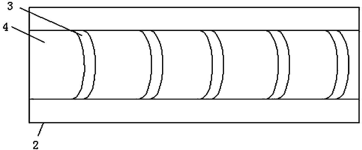 Discontinuous shielding adhesive tape for data communication cable and manufacturing method of discontinuous shielding adhesive tape