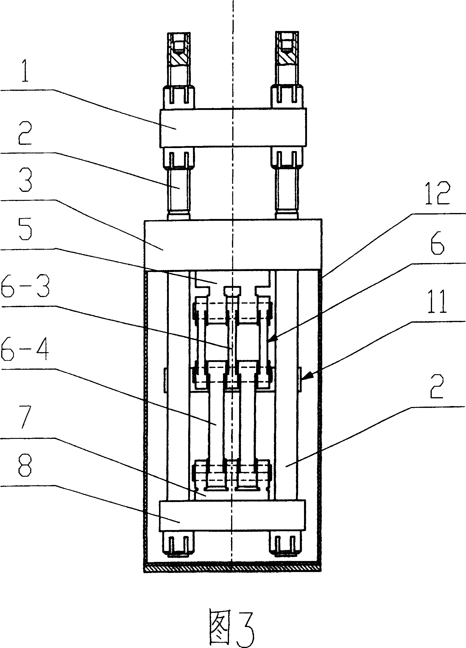 Crank mould-closing mechanism