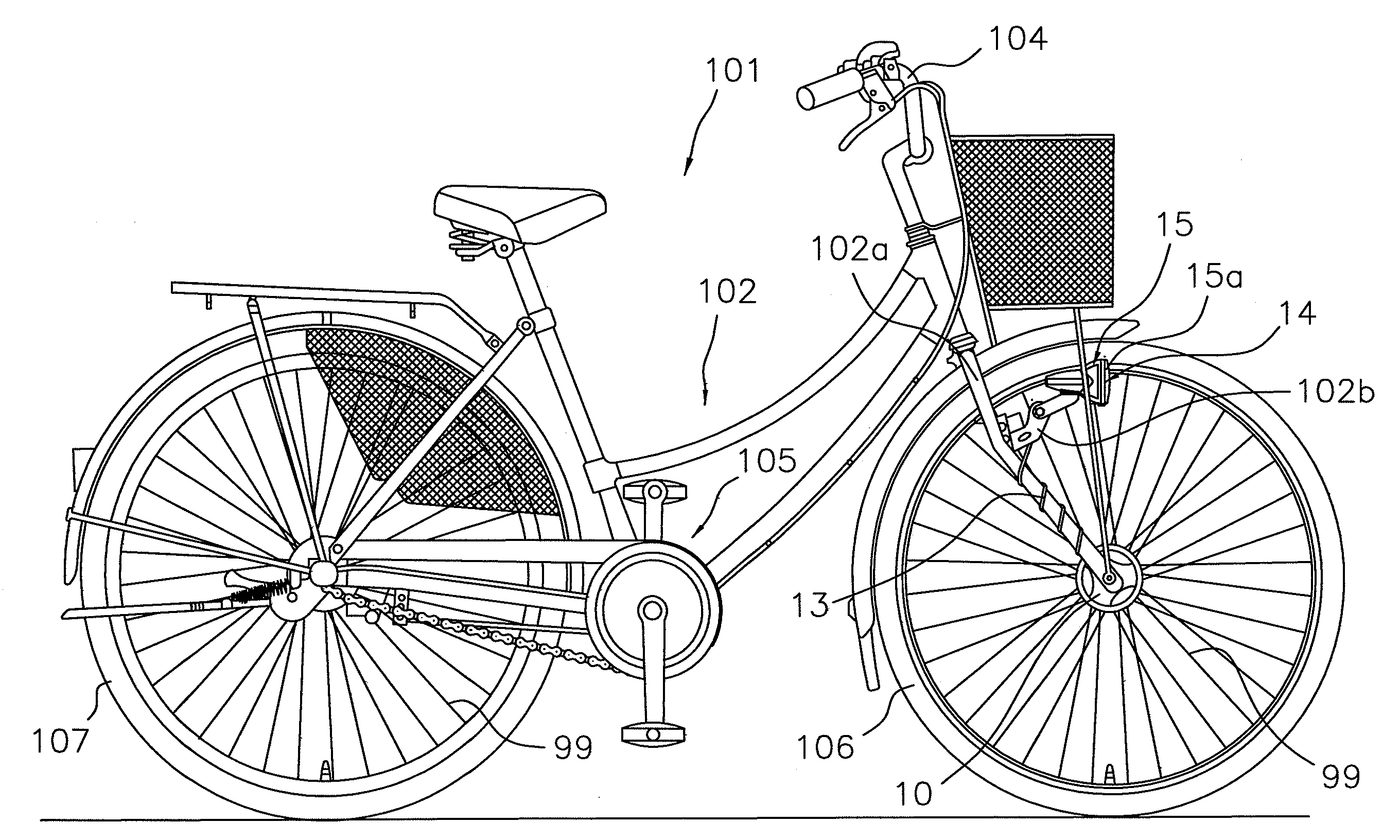 Bicycle illumination apparatus