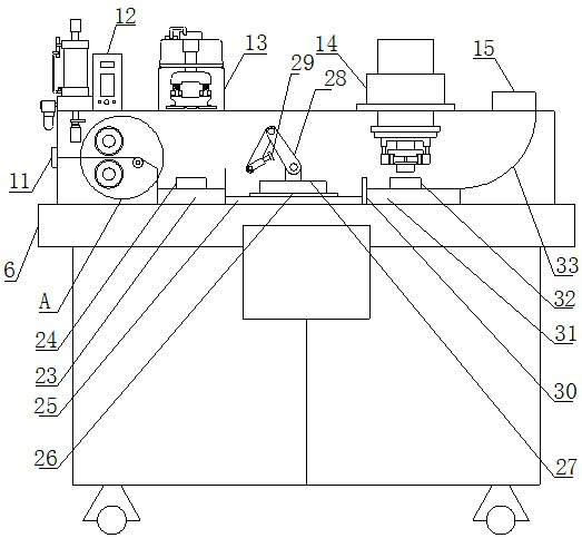 Financial bill pressing and pasting integrated device