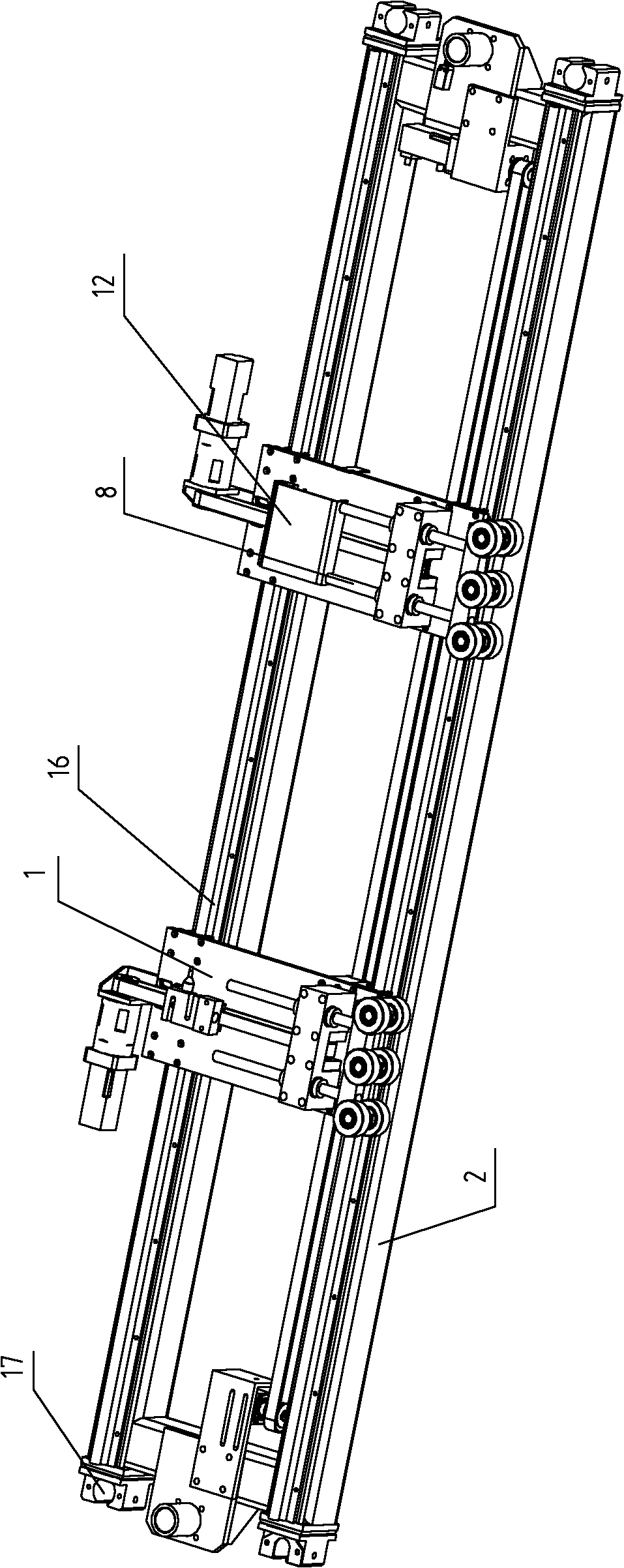 Simulated wind pressure detection device and method for elevator door system