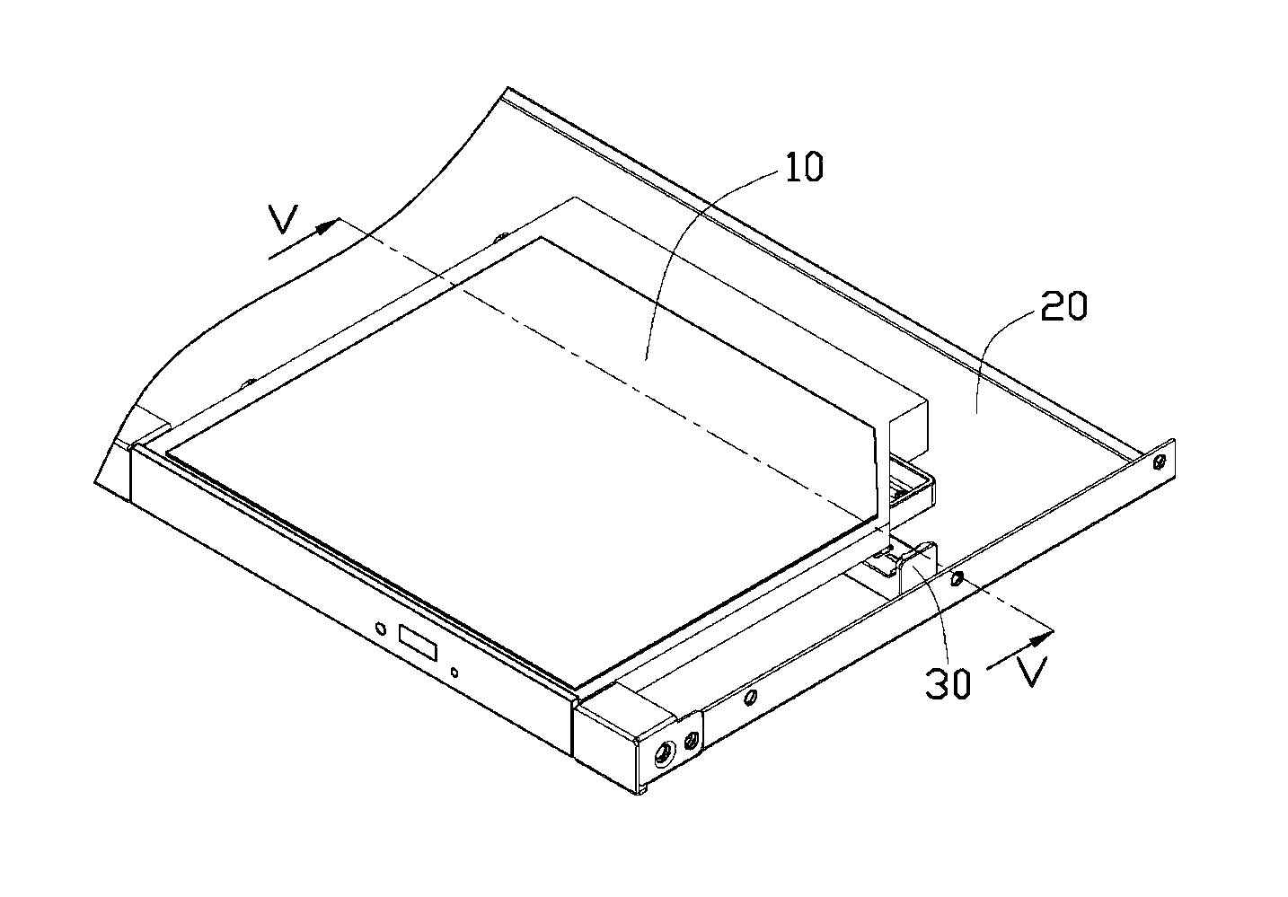 Compact disc read-only memory fixing device