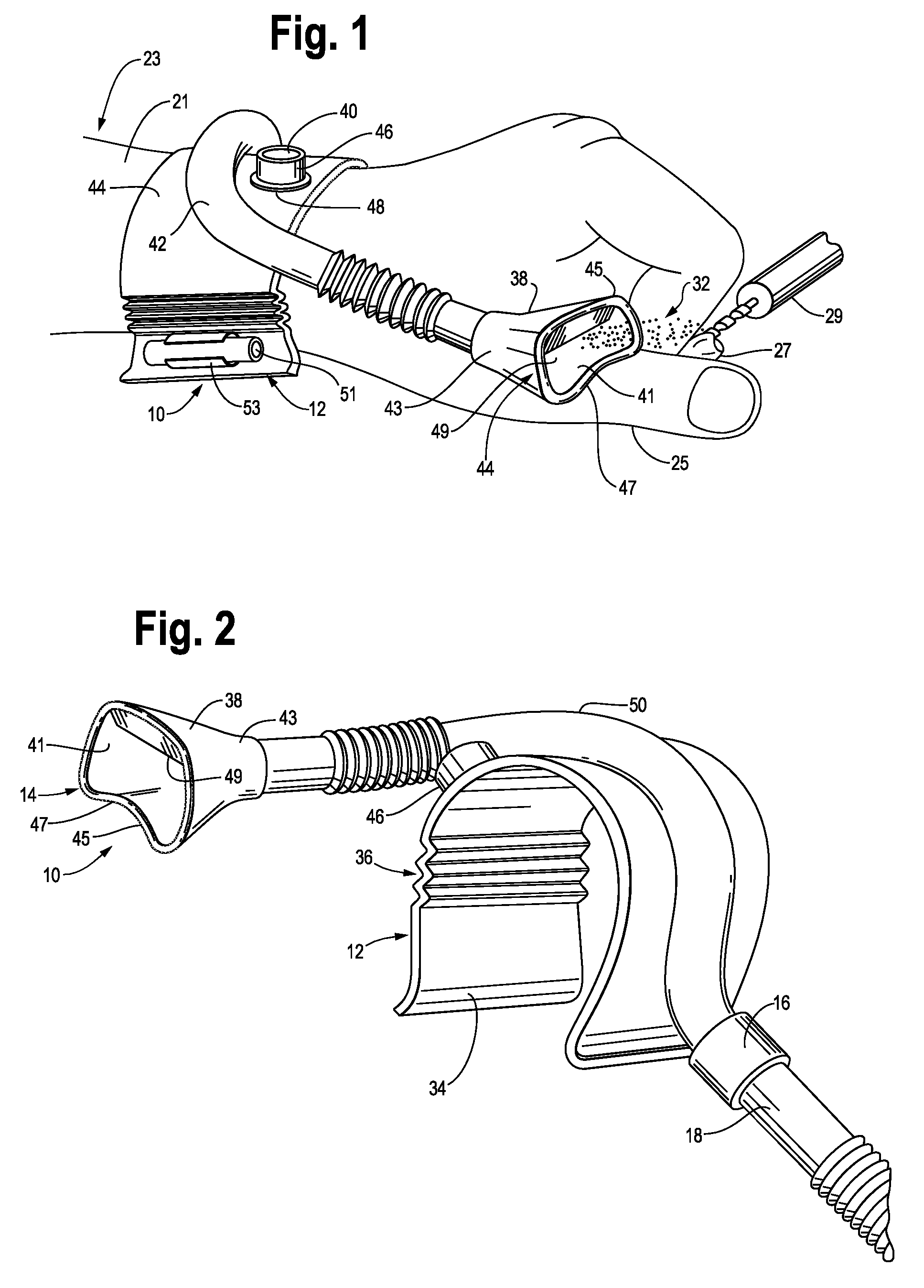 Debris collecting apparatus and methods of making and using the same