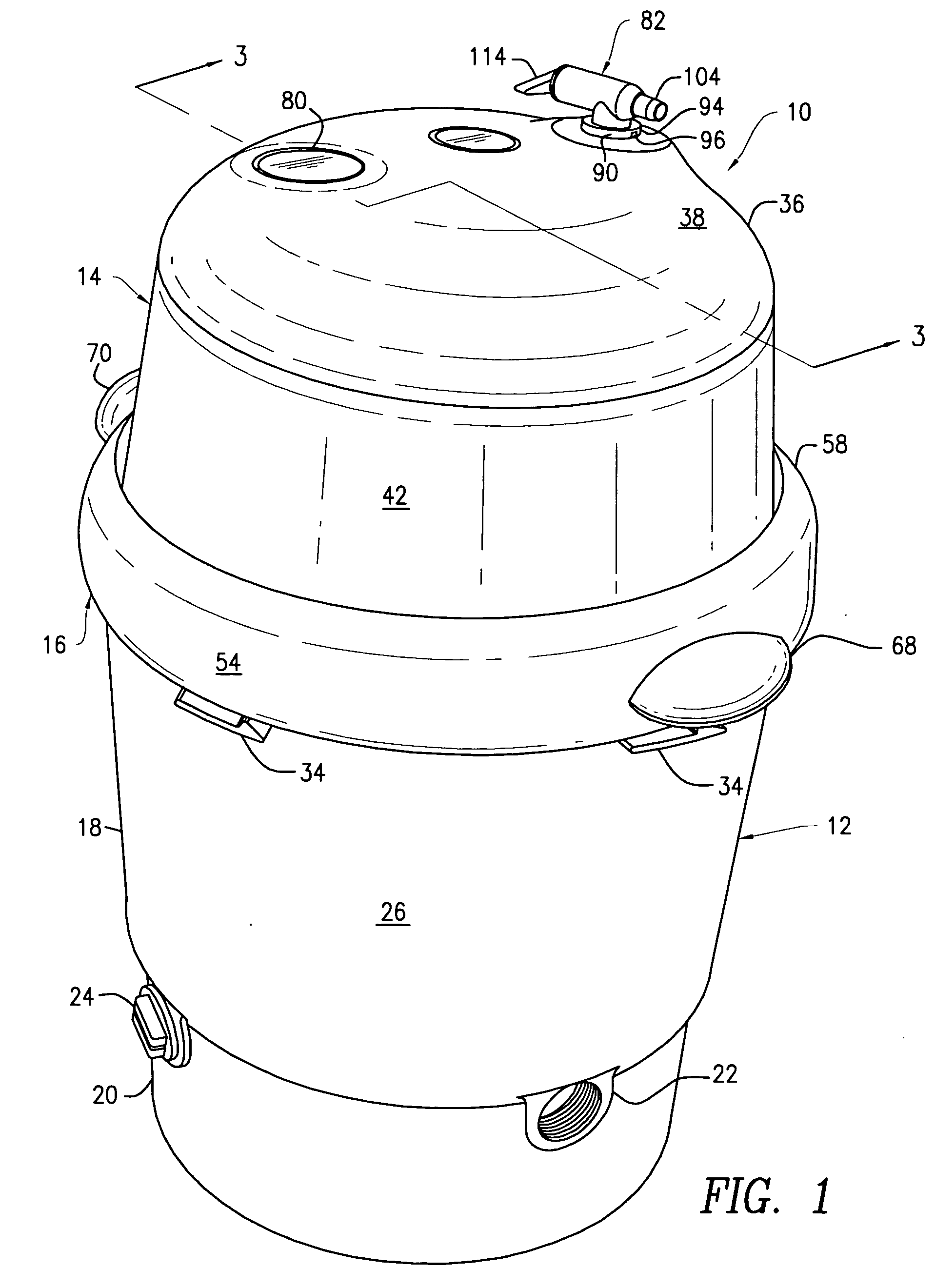 Filter housing and parts therefor