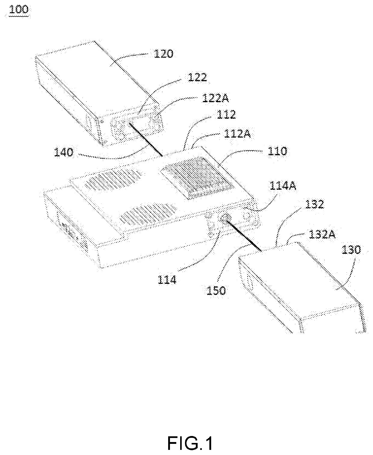 Three-piece extensible movable soundbox