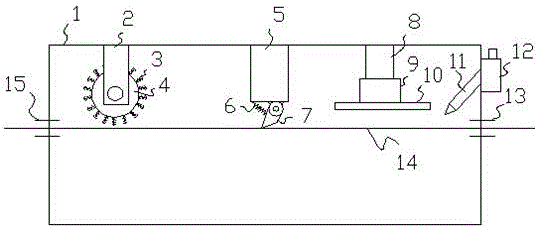 Dust exhausting device for textiles