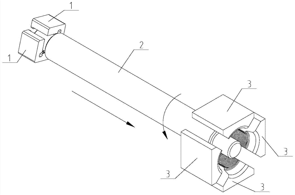 Method for forming lead screw through radial forging