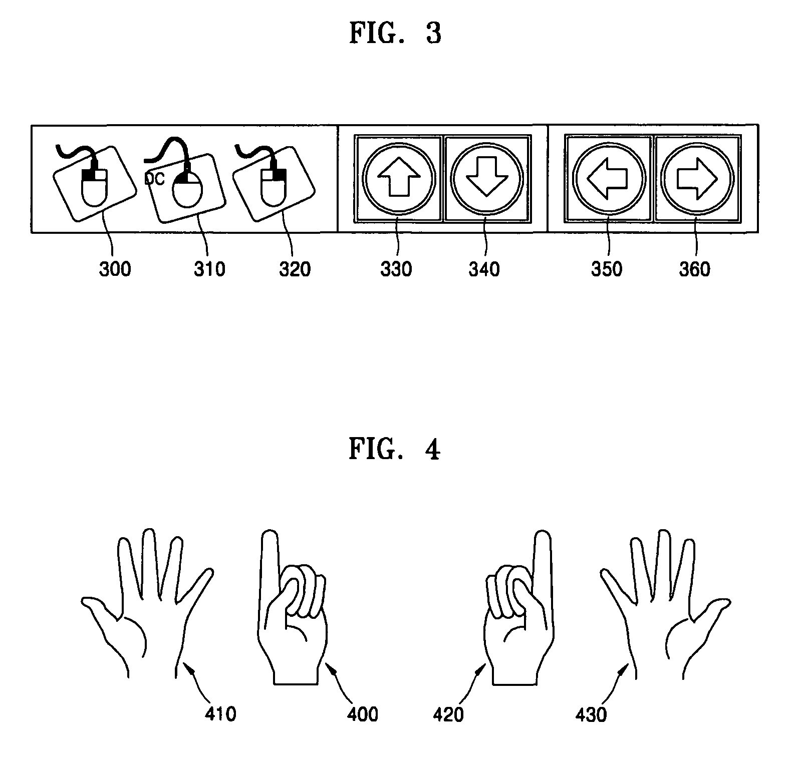 Virtual mouse driving apparatus and method using two-handed gestures