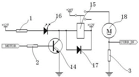 The detection and control method and system of the door opener driving the door body encountering resistance and retreating