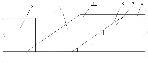 Roadbed structure applied to road widening and construction method