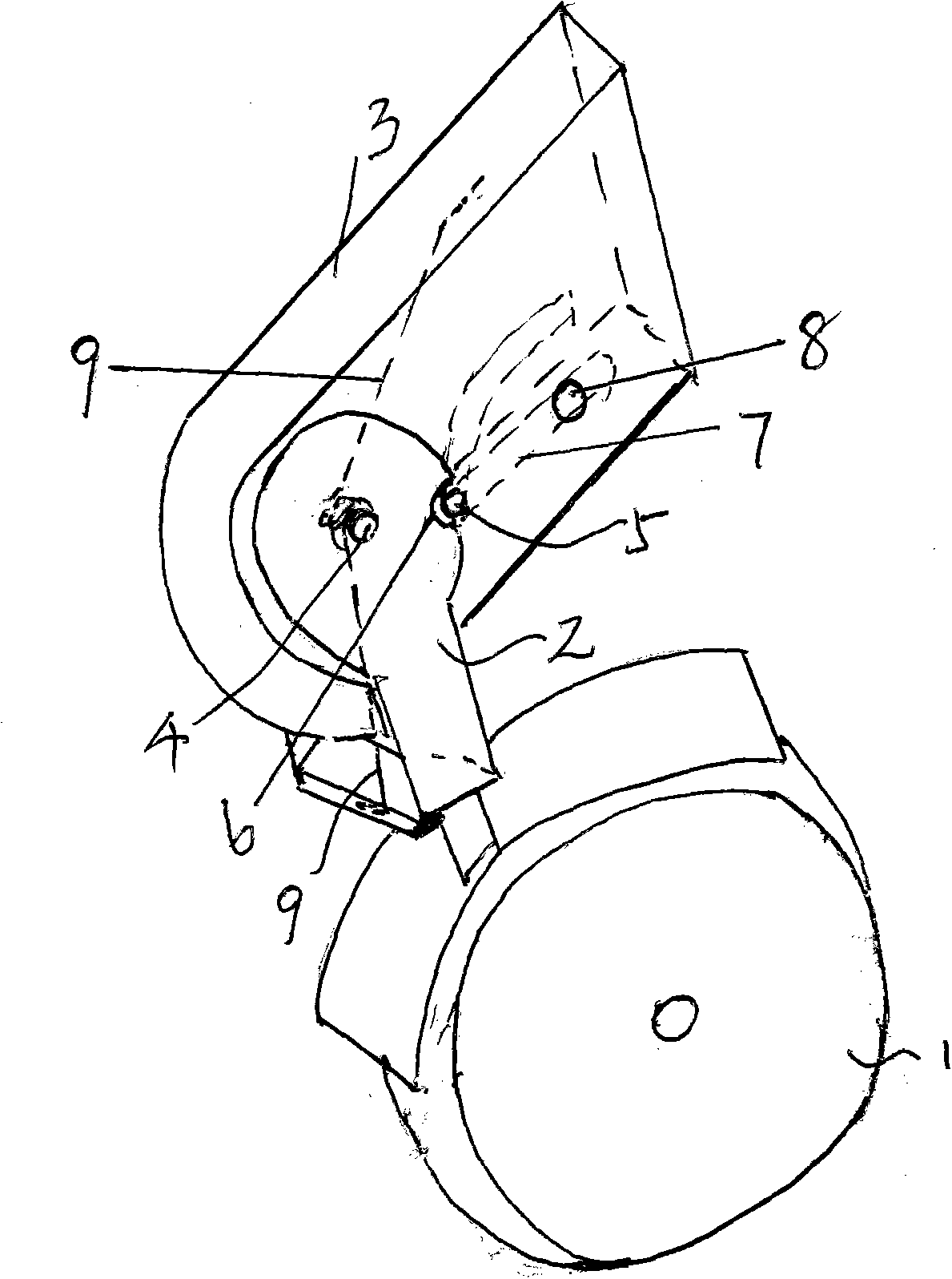 Rotatable castor mechanism for household