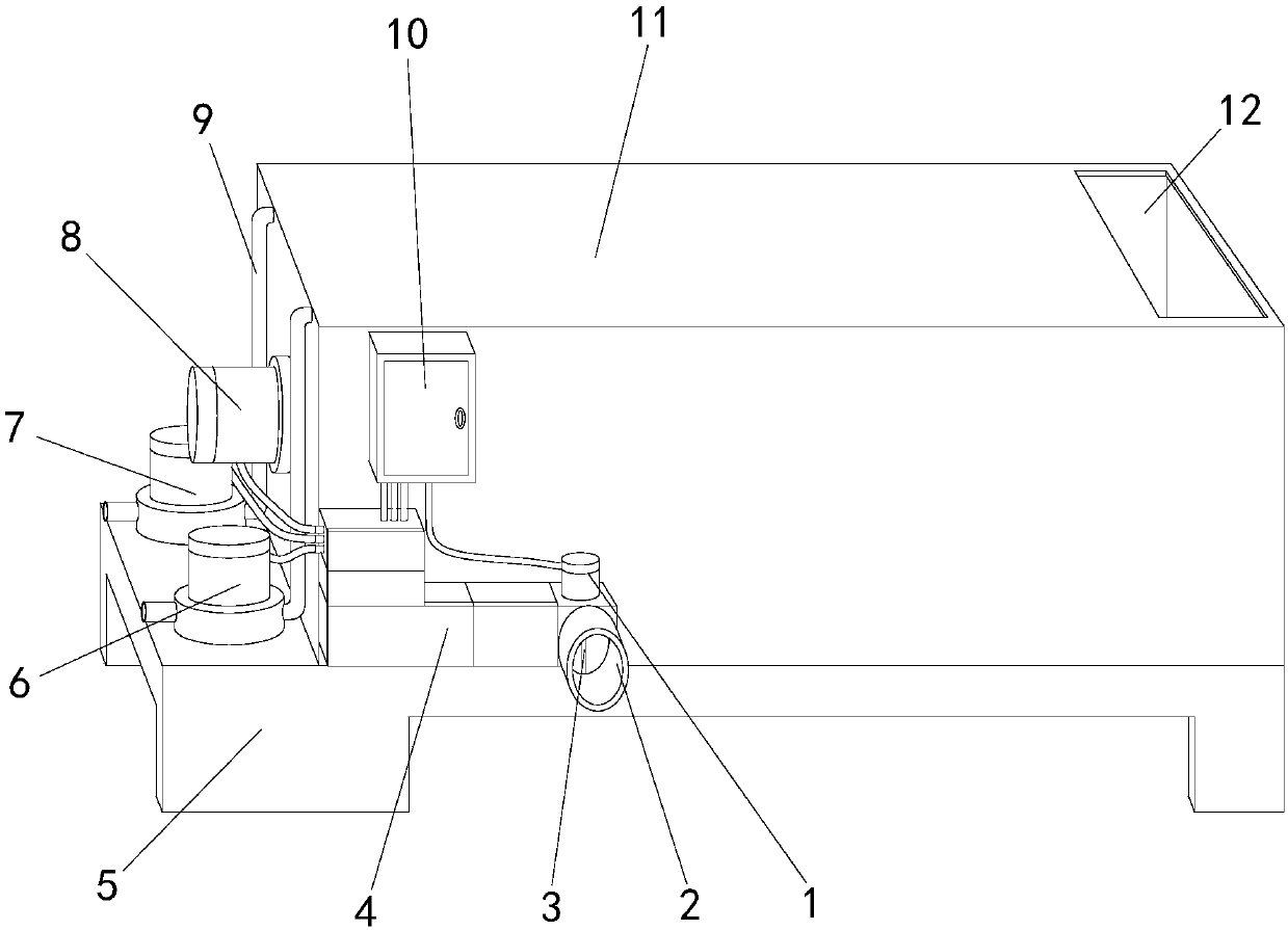 Concrete quantitative mixing device for construction machinery