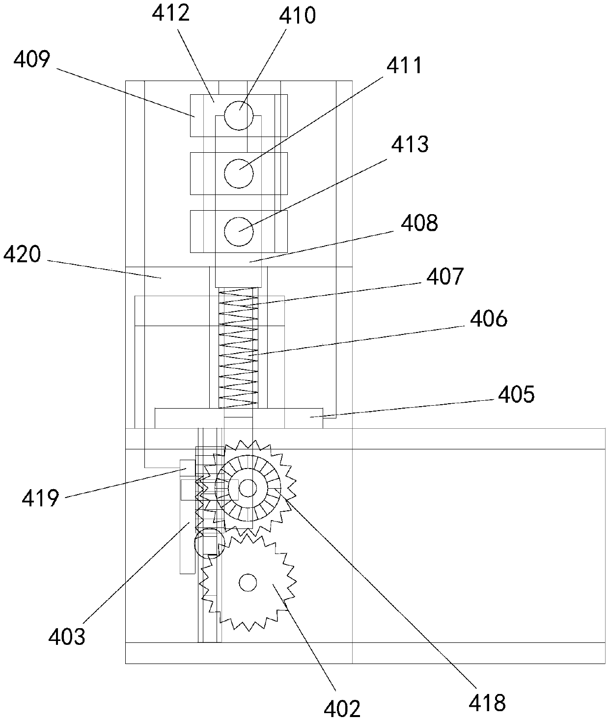 Concrete quantitative mixing device for construction machinery