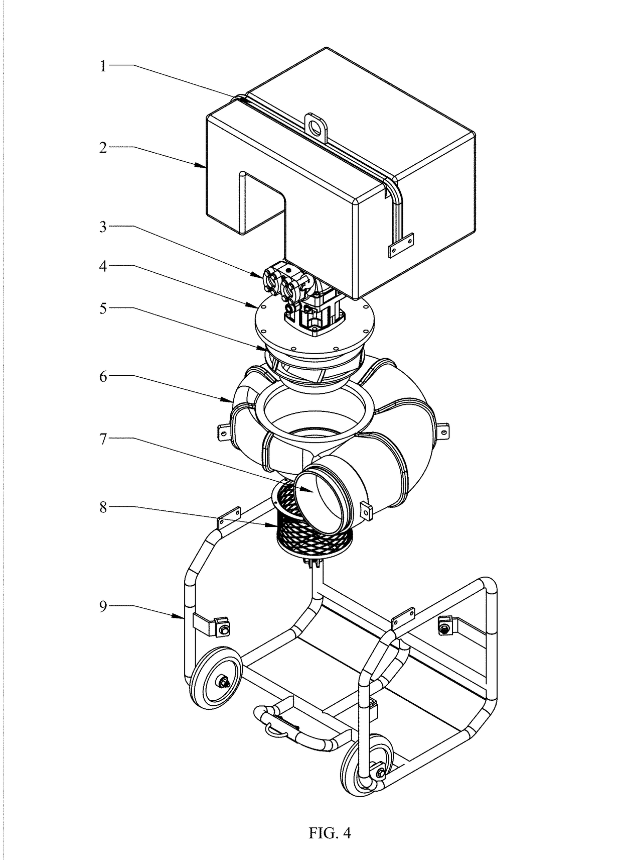 Composite constructed floating submersible water supply pump