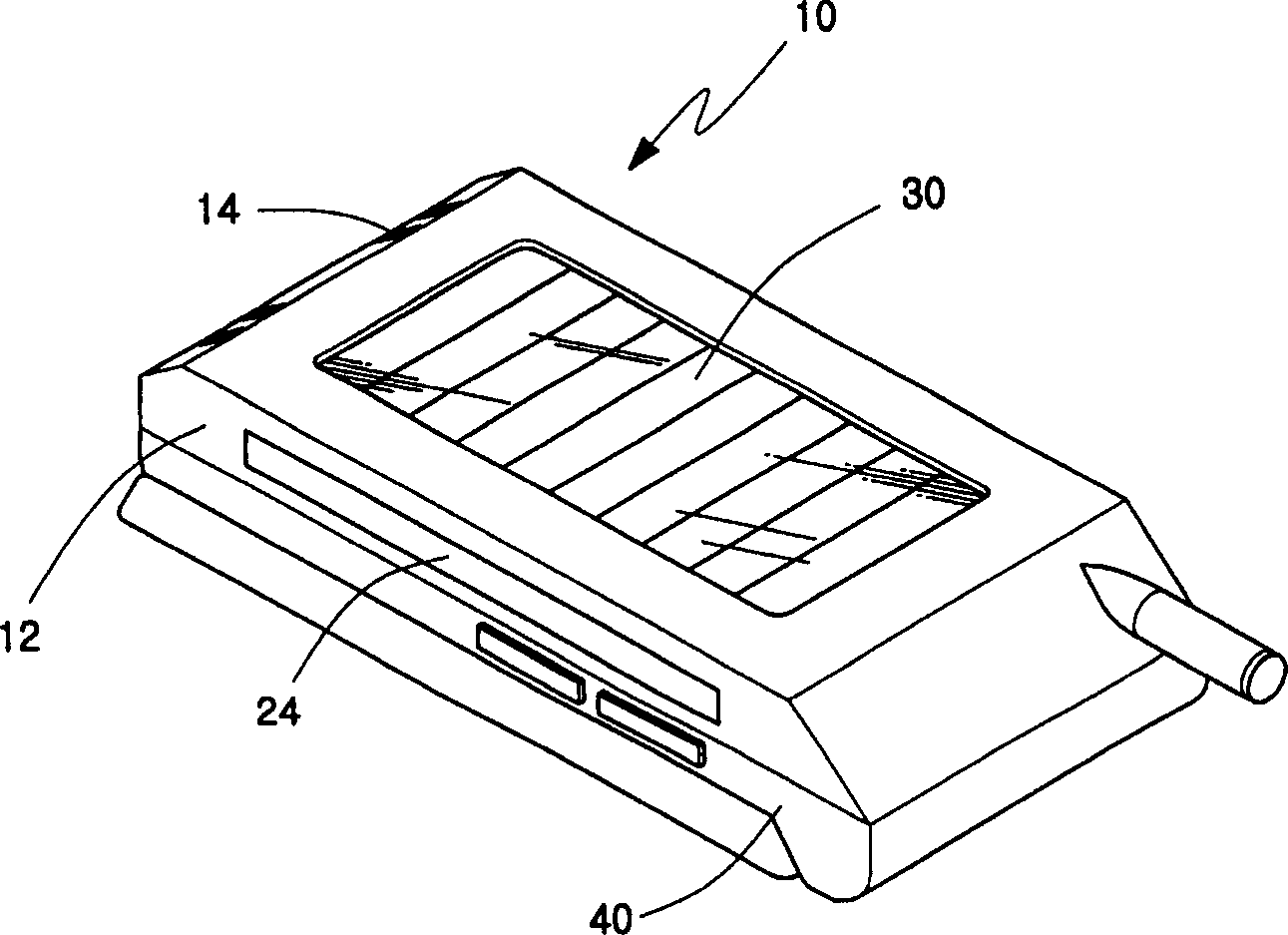Battery pack equipped with detachable rechargeable battery and portable electronic device equipped with the battery pack