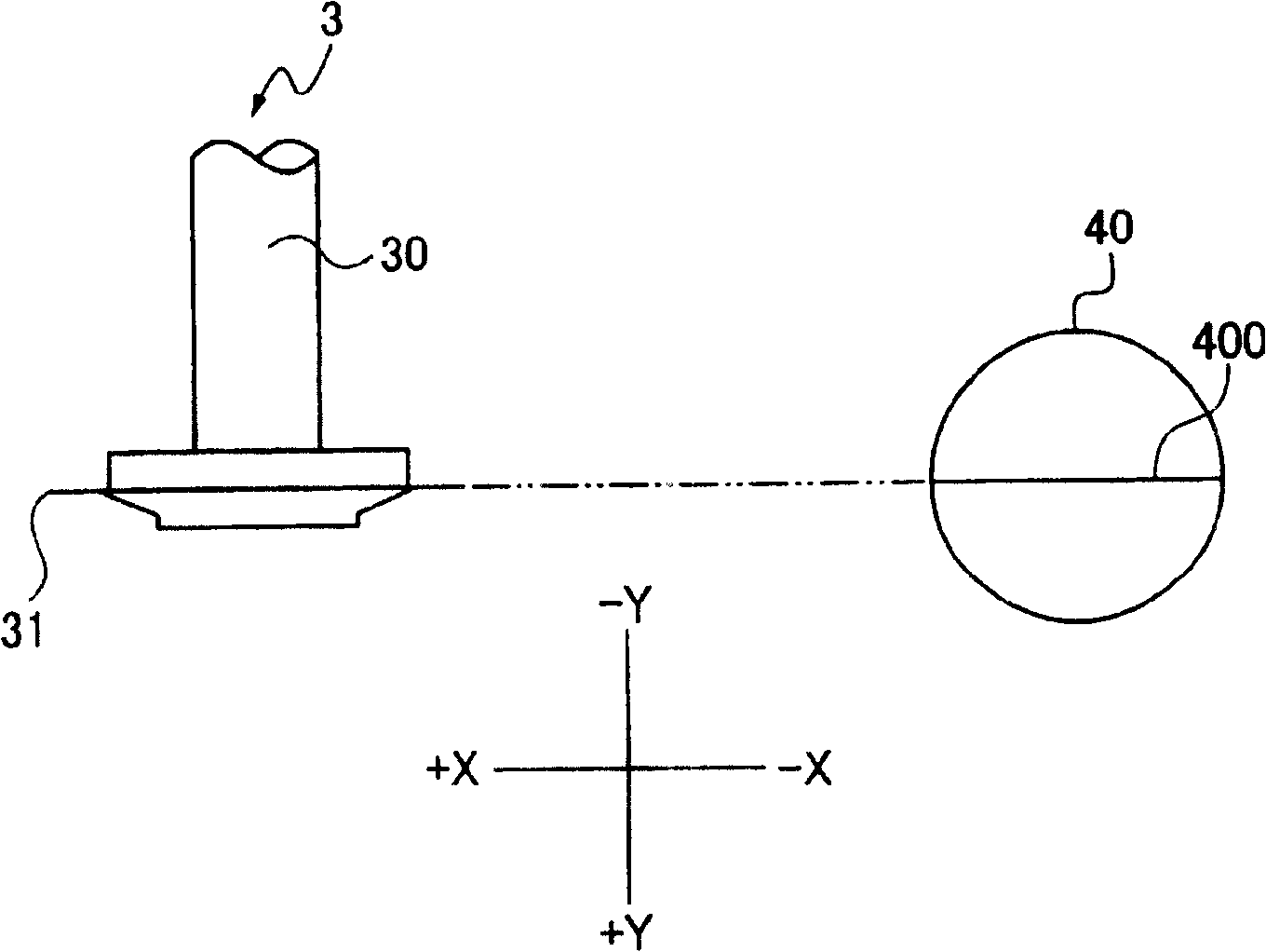 Method for detecting position displacement of cutting blades