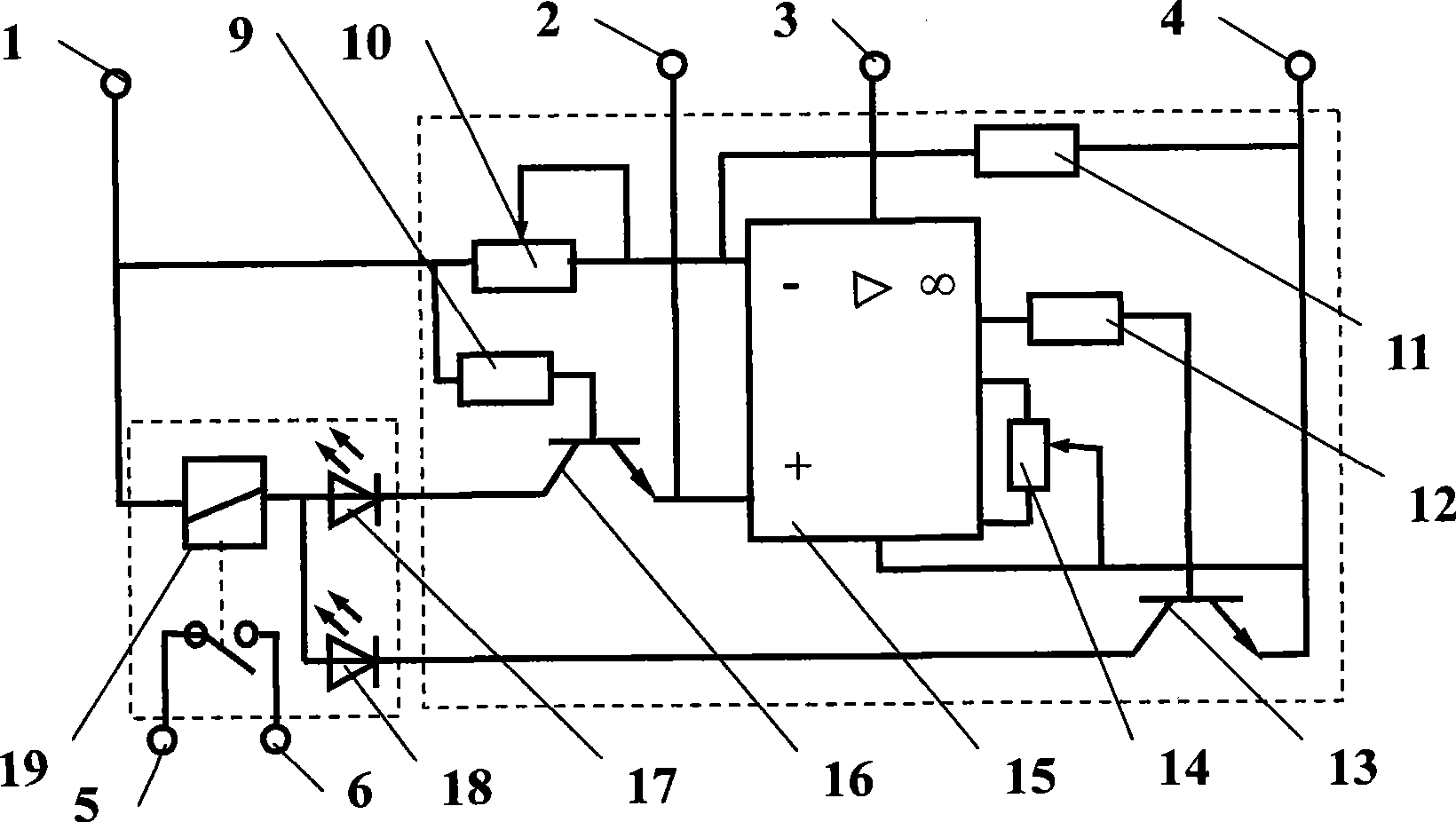 Emergency control apparatus of motor-vehicle light circuit