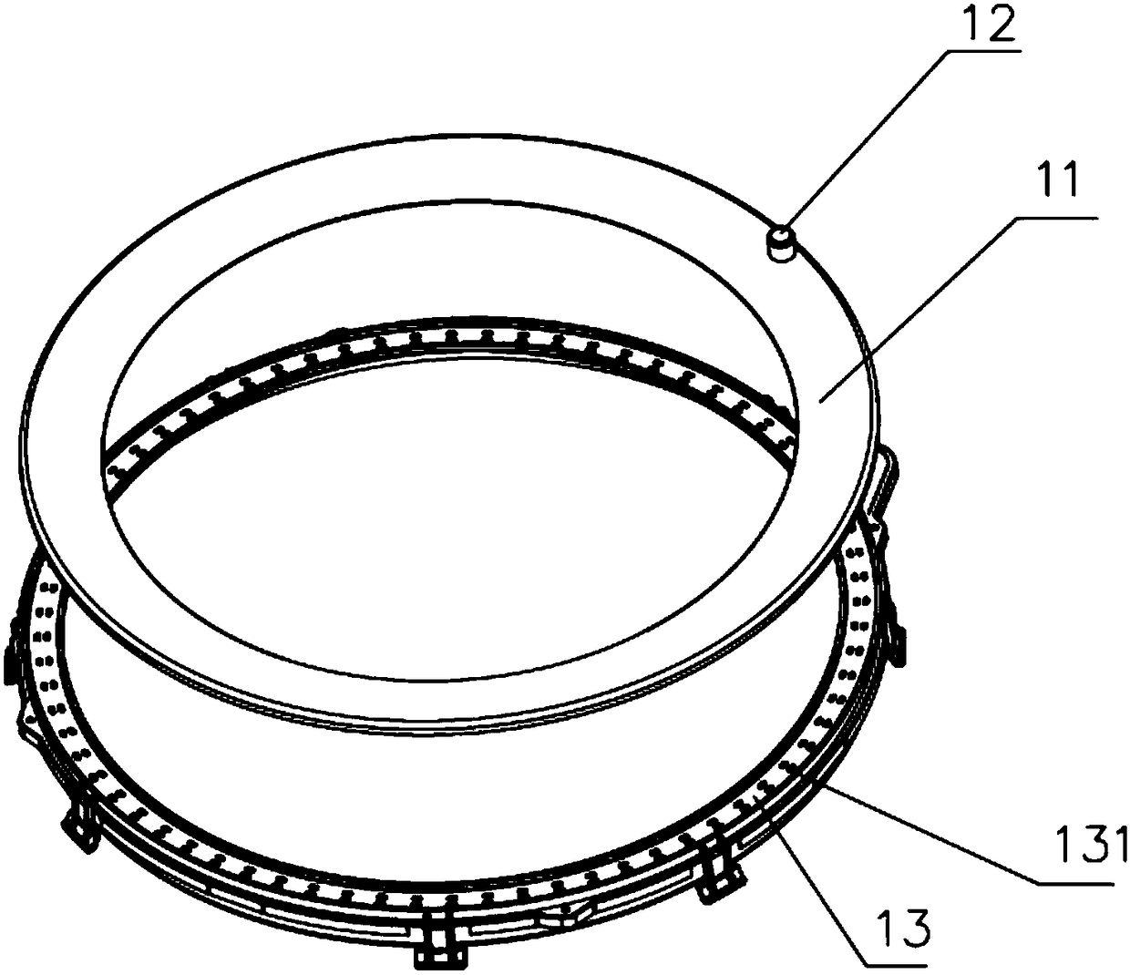 Outer drum cover capable of cleaning inner drum and outer drum of washing machine and washing machine