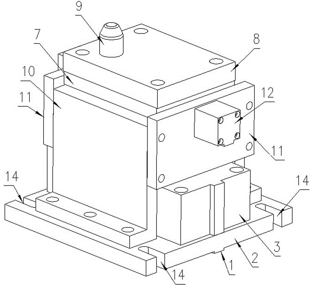 Fine-adjustment floating device for horizontal assembly of large electric motor