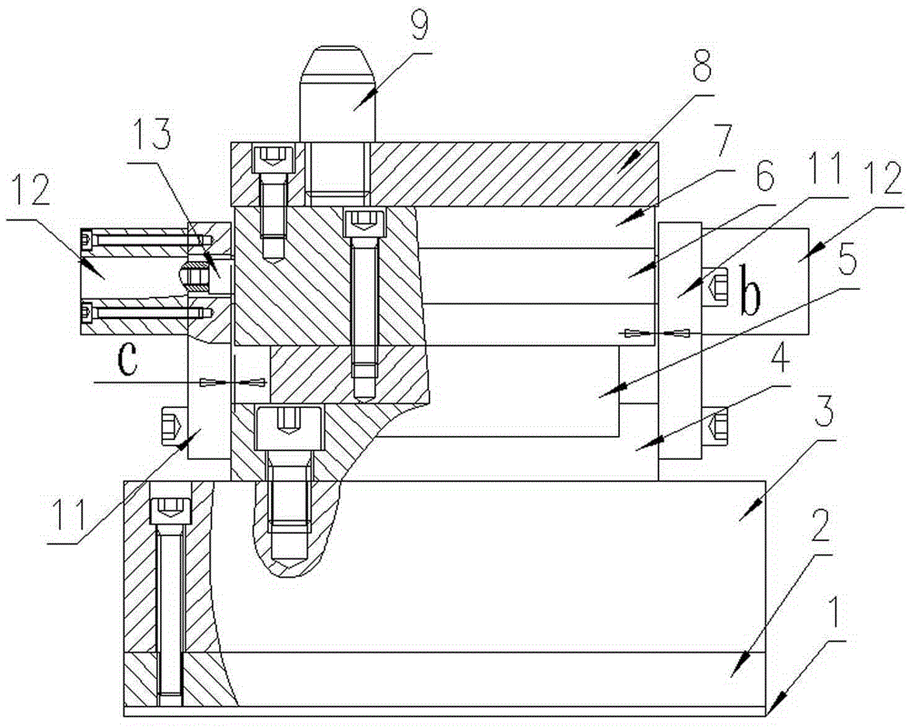 Fine-adjustment floating device for horizontal assembly of large electric motor