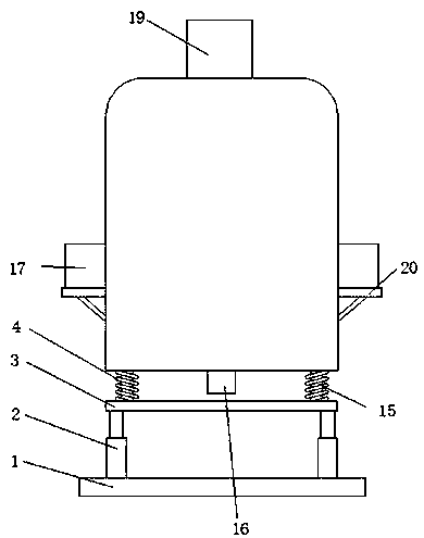 High-efficiency multi-stage mixing device for raw materials for injection molding