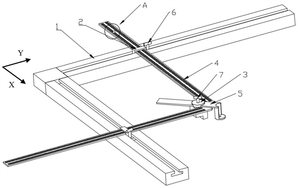 Auxiliary marking device for cloth