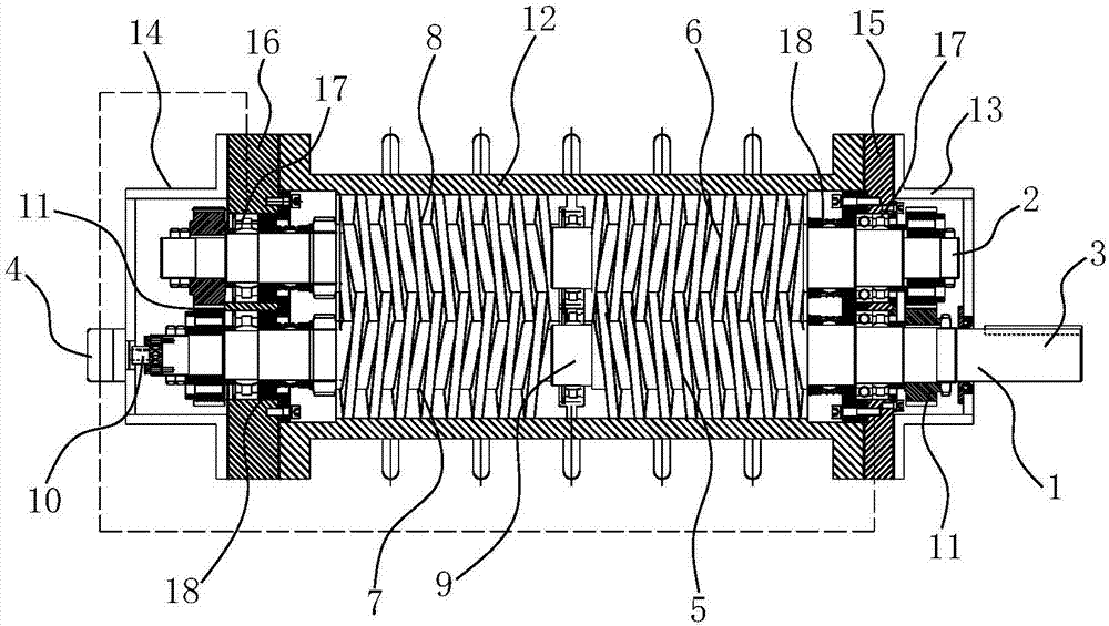 High-pressure double-screw pump