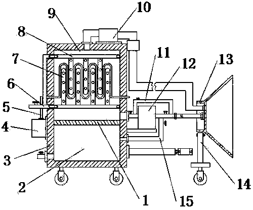 Device convenient for metallurgical device cooling