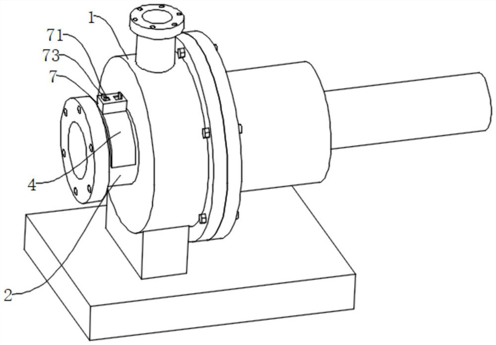 Leakage-free chemical process pump with anti-blocking structure