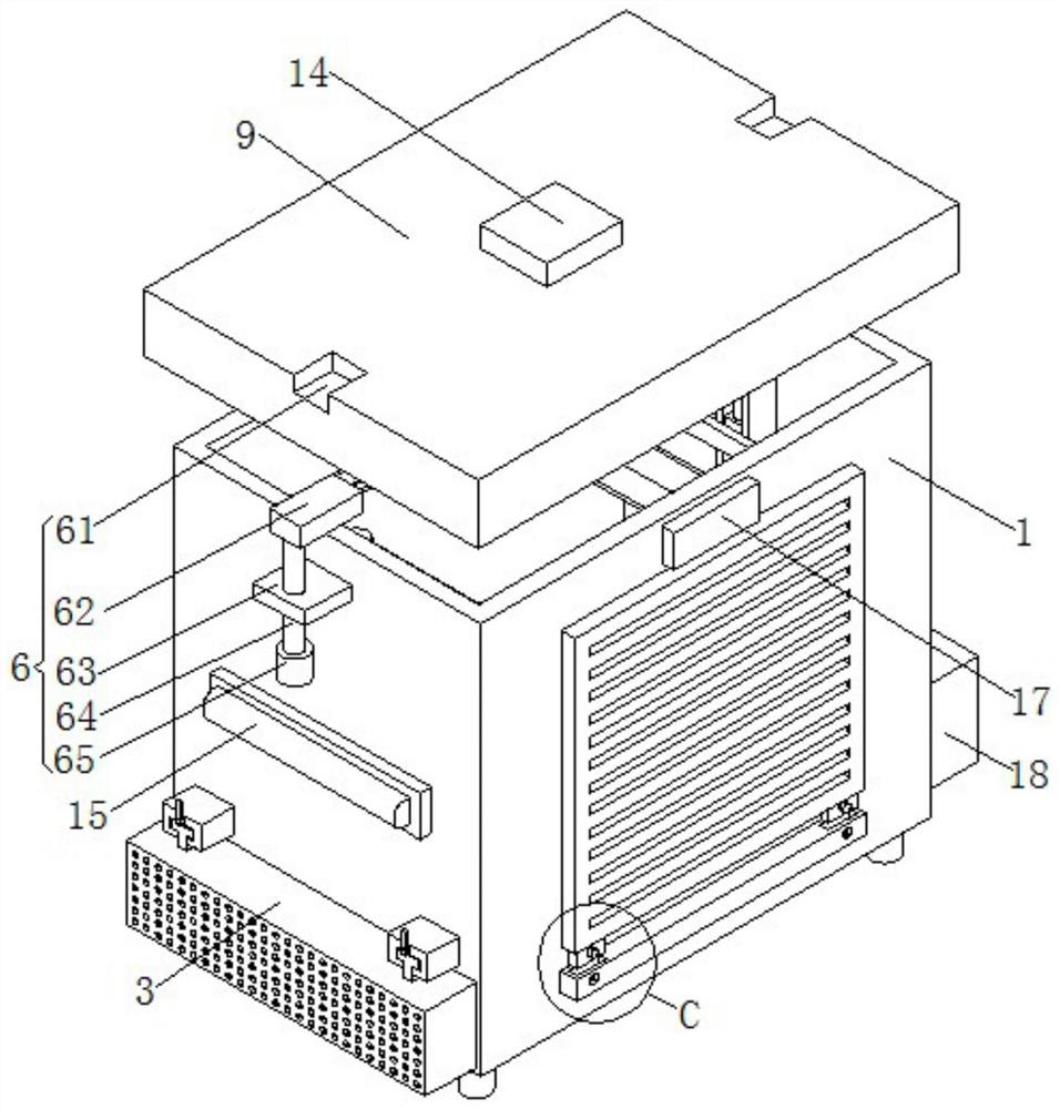Rat-proof structure of compressor bin