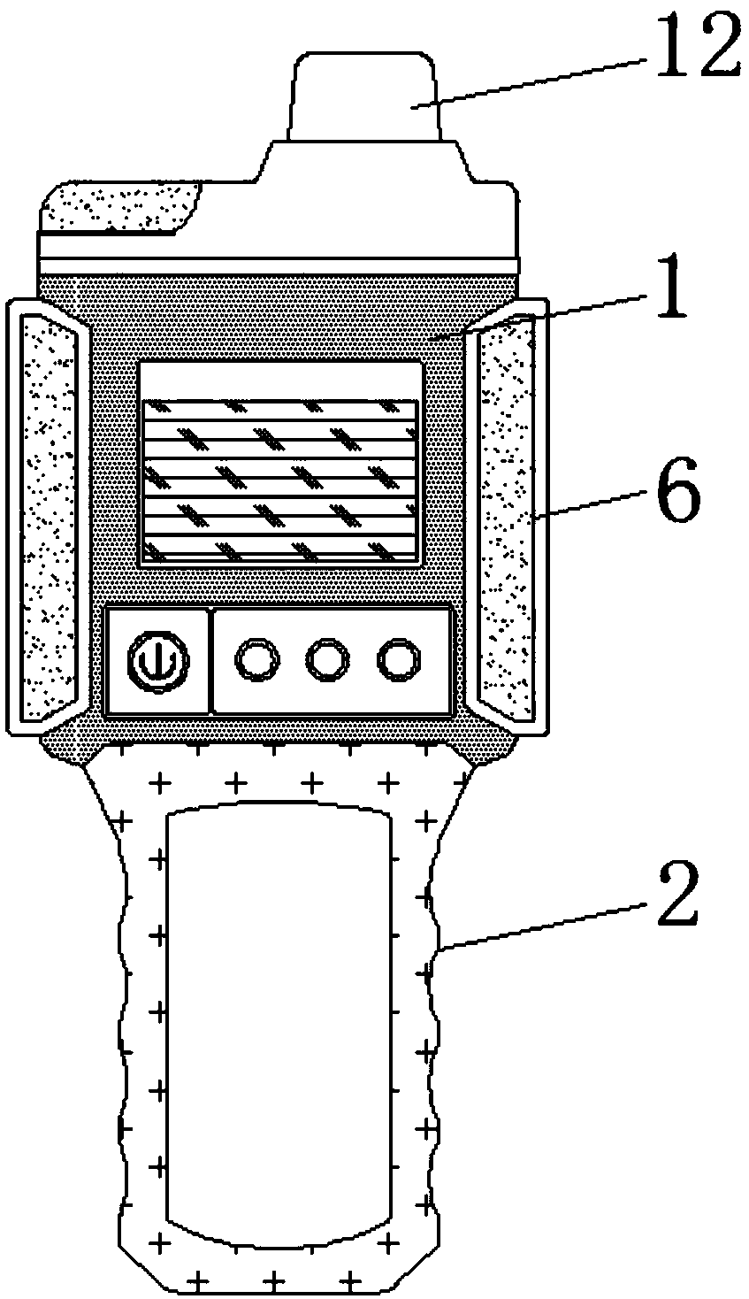 Air oxygen content measuring and calculating device for underground coal mine