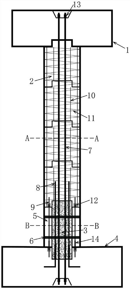 Segmental assembly type pier with cascade performance and construction method thereof