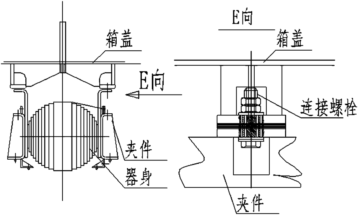 Cylindrical oil tank structure transformer