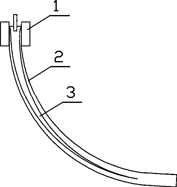 Casting blank liquid core length measuring method