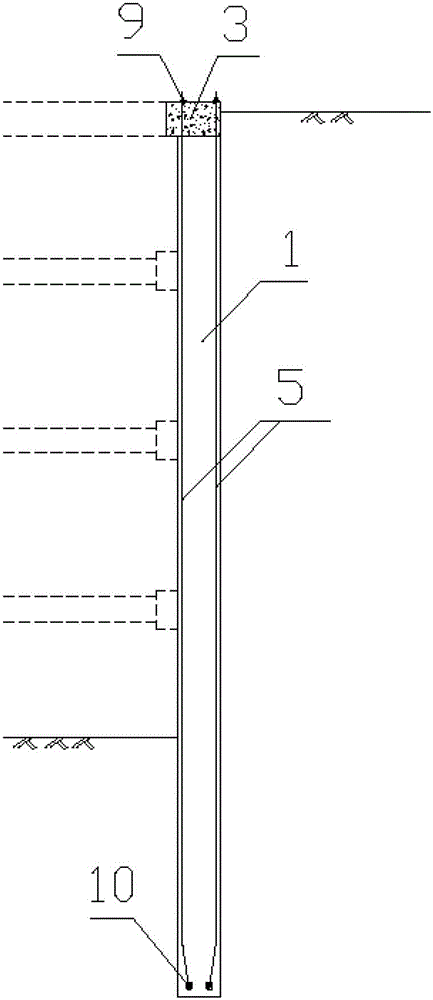 Prestressed concrete pile with recoverable steel strands and construction method