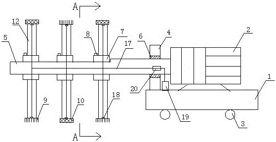 Petrochemical engineering pipeline cleaning device