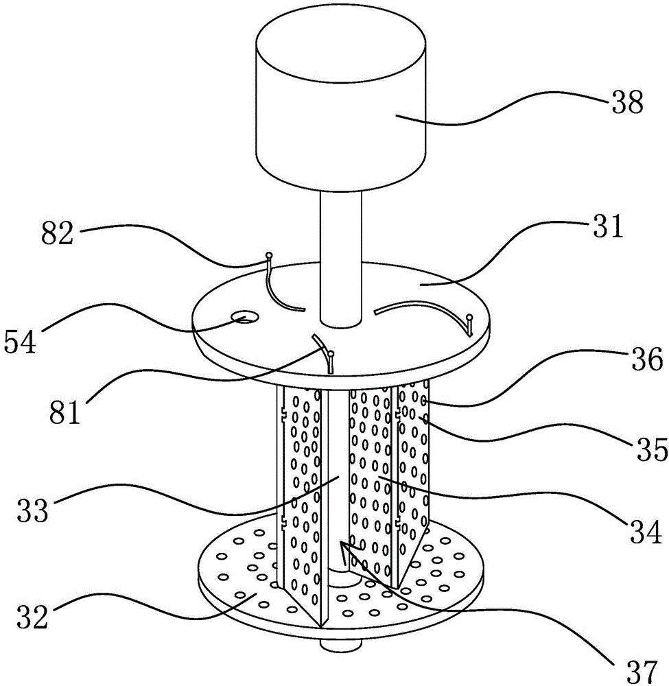 Sock washing fastness detection device with improved structure