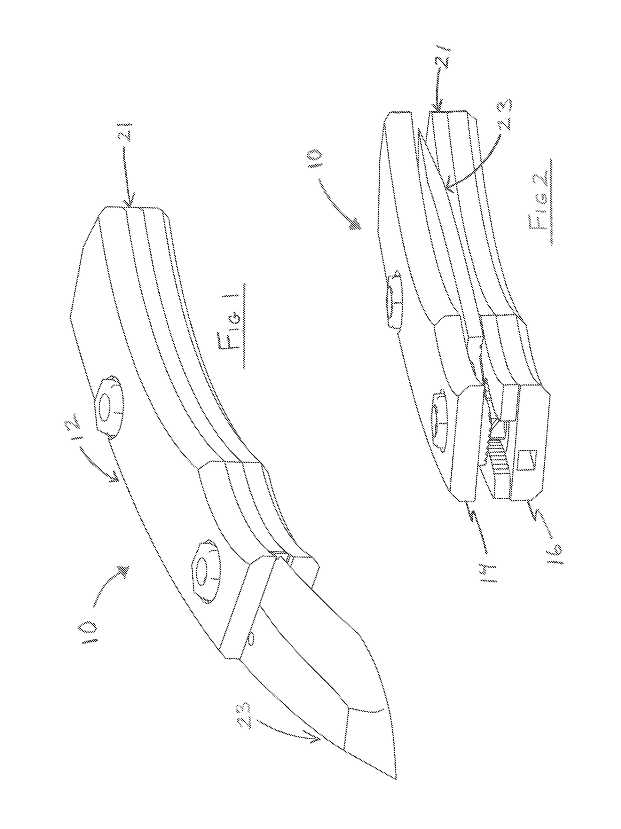 Folding knife assembly